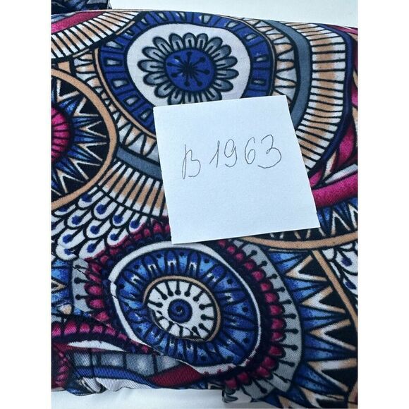 Women Vintage Style Sleeveless Elegant Size L Dress Bohemian Geometric Pattern - Picture 11 of 11